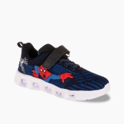 Αθλητικά για αγόρι spiderman με κούμπωμα velcro και φωτάκια στη σόλα ΜΠΛΕ Αθλητικά για αγόρι spiderman με κούμπωμα velcro και φωτάκια στη σόλα ΜΠΛΕ