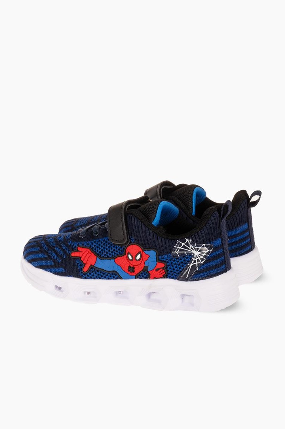 Αθλητικά για αγόρι spiderman με κούμπωμα velcro και φωτάκια στη σόλα ΜΠΛΕ Αθλητικά για αγόρι spiderman με κούμπωμα velcro και φωτάκια στη σόλα ΜΠΛΕ