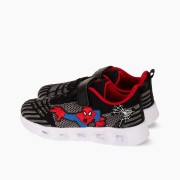 Αθλητικά για αγόρι spiderman με κούμπωμα velcro και φωτάκια στη σόλα ΜΑΥΡΟ/ΓΚΡΙ Αθλητικά για αγόρι spiderman με κούμπωμα velcro και φωτάκια στη σόλα ΜΑΥΡΟ/ΓΚΡΙ