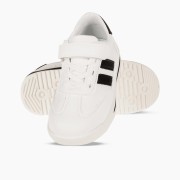 Sneakers για αγόρια με velcro και διπλή ρίγα στο πλάι ΑΣΠΡΟ/ΜΑΥΡΟ Sneakers για αγόρια με velcro και διπλή ρίγα στο πλάι ΑΣΠΡΟ/ΜΑΥΡΟ