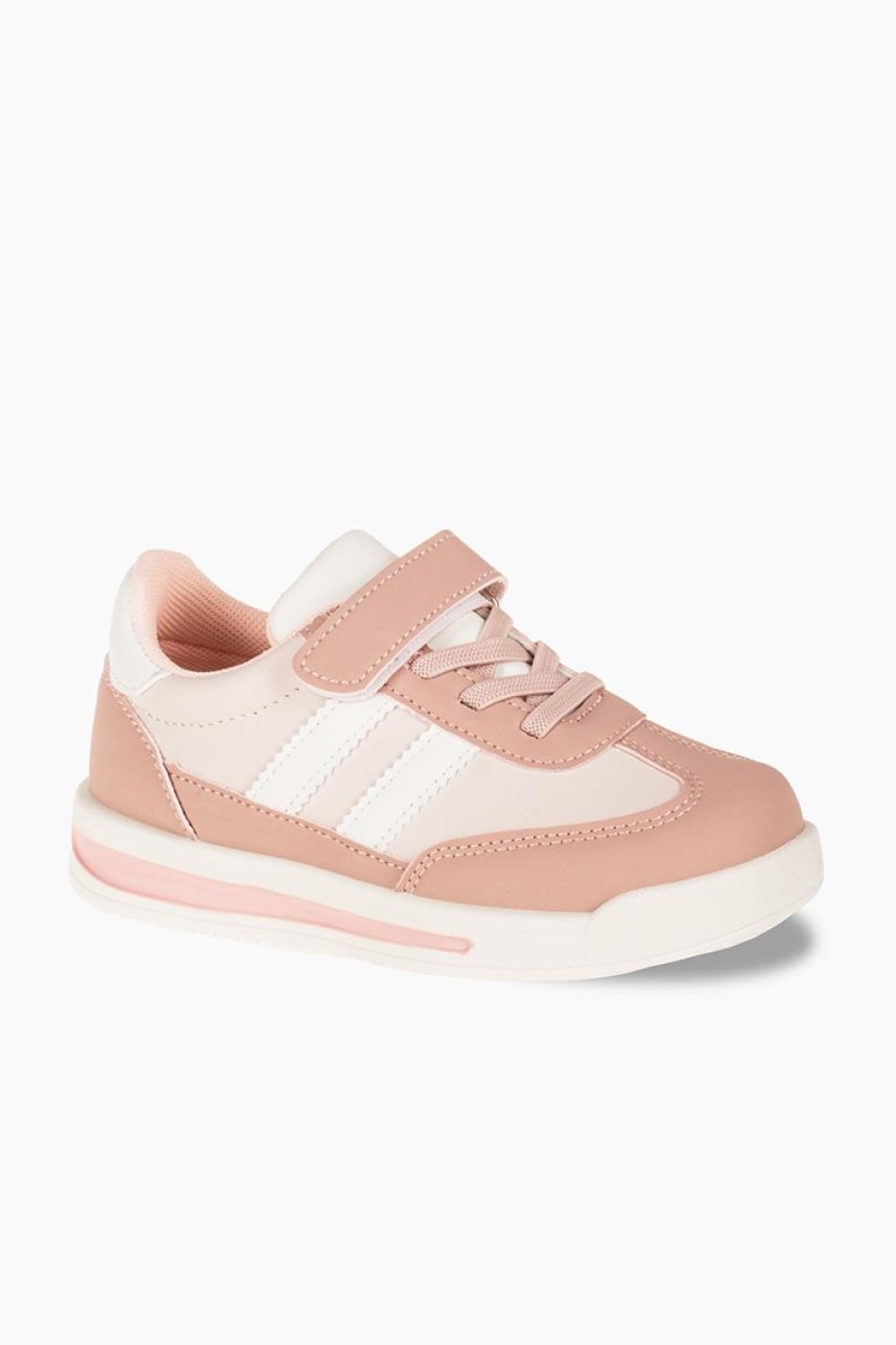 Sneakers για κορίτσια με velcro και ελαστικά κορδόνια ΡΟΖ Sneakers για κορίτσια με velcro και ελαστικά κορδόνια ΡΟΖ