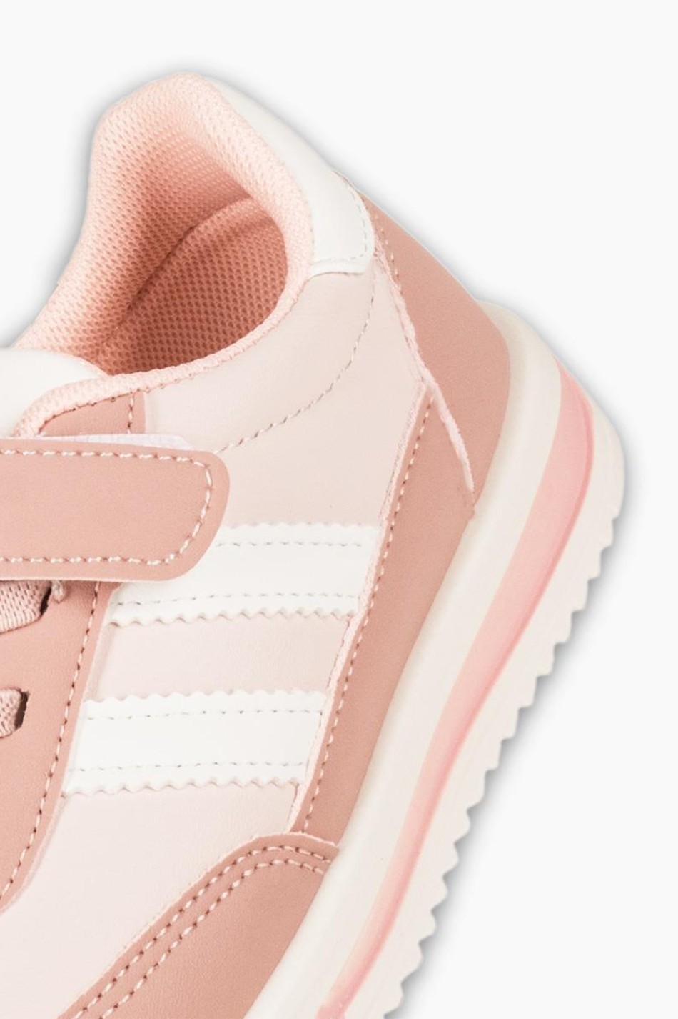 Sneakers για κορίτσια με velcro και ελαστικά κορδόνια ΡΟΖ Sneakers για κορίτσια με velcro και ελαστικά κορδόνια ΡΟΖ
