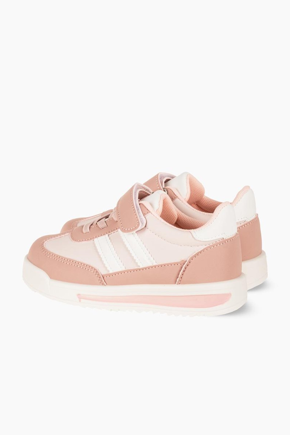 Sneakers για κορίτσια με velcro και ελαστικά κορδόνια ΡΟΖ Sneakers για κορίτσια με velcro και ελαστικά κορδόνια ΡΟΖ