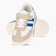 Sneakers για κορίτσια με velcro και ελαστικά κορδόνια ΑΣΠΡΟ/ΜΠΛΕ Sneakers για κορίτσια με velcro και ελαστικά κορδόνια ΑΣΠΡΟ/ΜΠΛΕ
