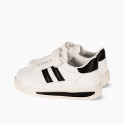 Sneakers για αγόρι με velcro και ελαστικά κορδόνια ΑΣΠΡΟ/ΜΑΥΡΟ Sneakers για αγόρι με velcro και ελαστικά κορδόνια ΑΣΠΡΟ/ΜΑΥΡΟ