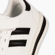 Sneakers για αγόρι με velcro και ελαστικά κορδόνια ΑΣΠΡΟ/ΜΑΥΡΟ Sneakers για αγόρι με velcro και ελαστικά κορδόνια ΑΣΠΡΟ/ΜΑΥΡΟ