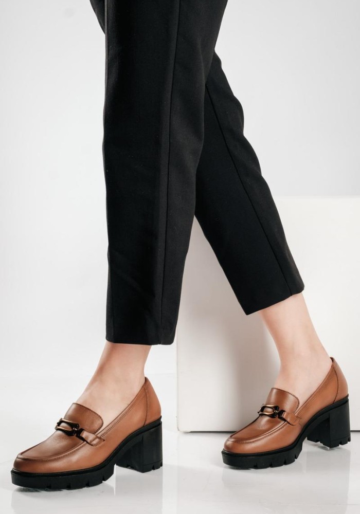 RAGAZZA δερμάτινο loafer με μεταλλική αγκράφα ΤΑΜΠΑ