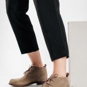 RAGAZZA suede δερμάτινα oxford μποτάκια ΠΟΥΡΟ