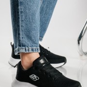 Running ελαφριά υφασμάτινα sneakers ΜΑΥΡΟ/ΑΣΠΡΟ