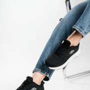 Running ελαφριά υφασμάτινα sneakers ΜΑΥΡΟ/ΑΣΠΡΟ