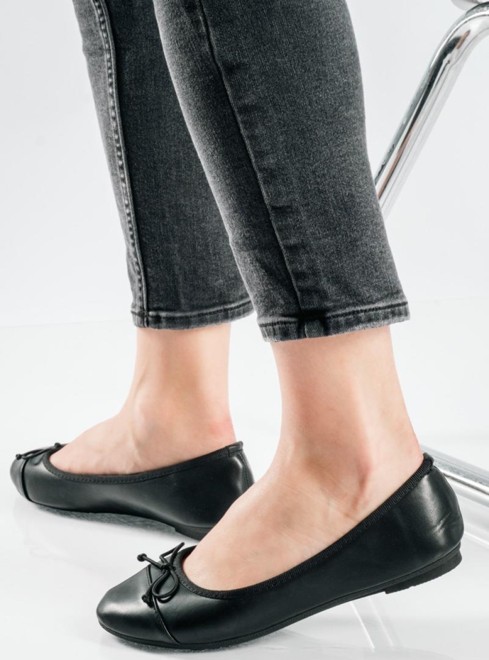 Basic ballerinas με μικρό φιογκάκι και στρογγυλή μύτη ΜΑΥΡΟ Basic ballerinas με μικρό φιογκάκι και στρογγυλή μύτη ΜΑΥΡΟ
