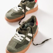 Casual Sneakers με λευκές πλαϊνές ρίγες, δίχτυ και suede επένδυση στο μπροστινό μέρος ΛΑΔΙ Casual Sneakers με λευκές πλαϊνές ρίγες, δίχτυ και suede επένδυση στο μπροστινό μέρος ΛΑΔΙ