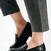 Chunky loafer σε απλή γραμμή και μικρή διακοσμητική πεταλούδα ΜΑΥΡΟ Chunky loafer σε απλή γραμμή και μικρή διακοσμητική πεταλούδα ΜΑΥΡΟ
