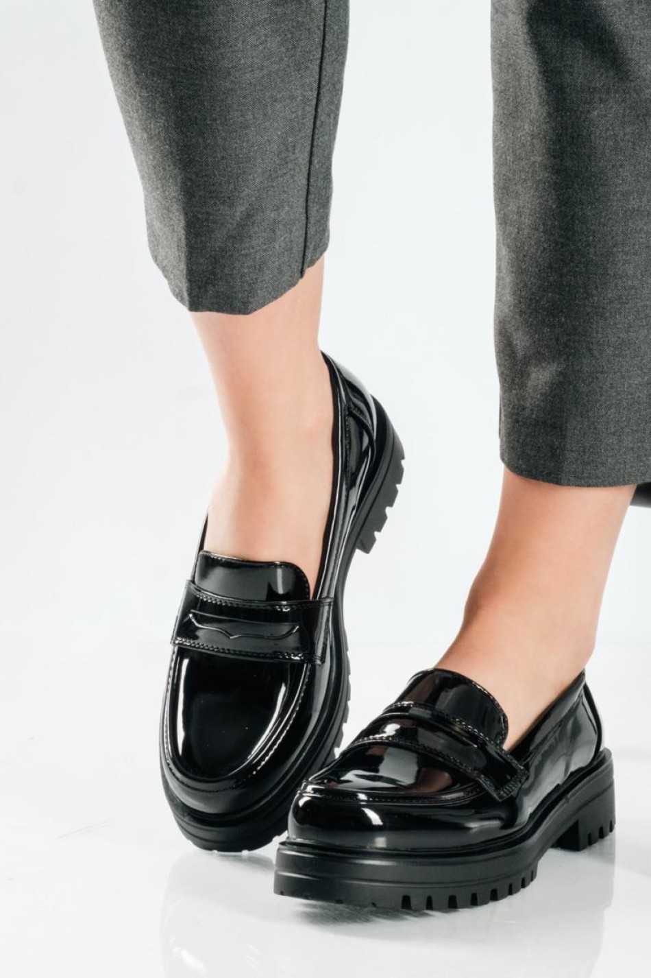 Basic loafer λουστρίνι για all day outfits ΜΑΥΡΟ Basic loafer λουστρίνι για all day outfits ΜΑΥΡΟ