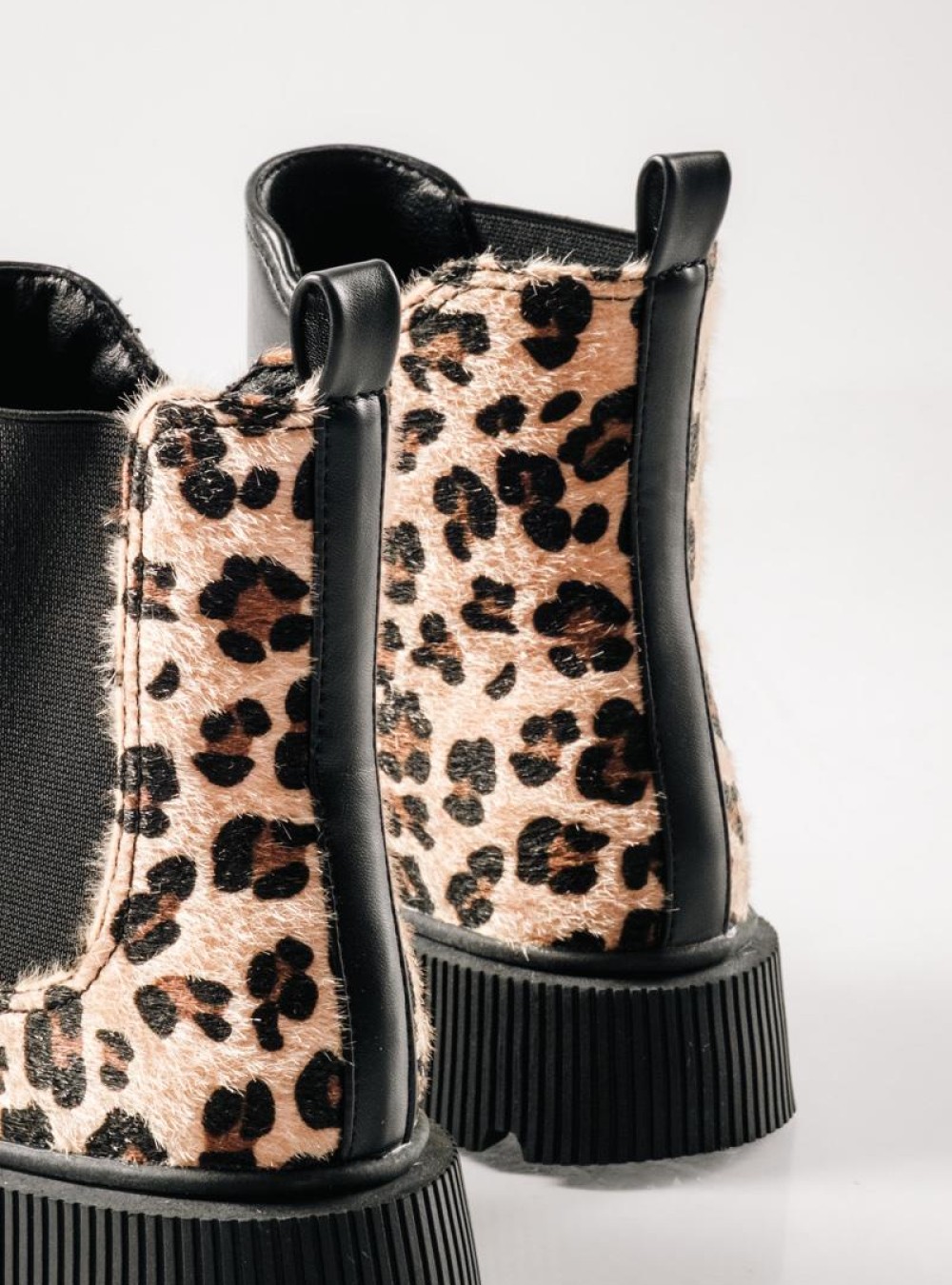 IQ Chelsea μποτάκια για κορίτσια με leopard λεπτομέρεια ΜΑΥΡΟ IQ Chelsea μποτάκια για κορίτσια με leopard λεπτομέρεια ΜΑΥΡΟ