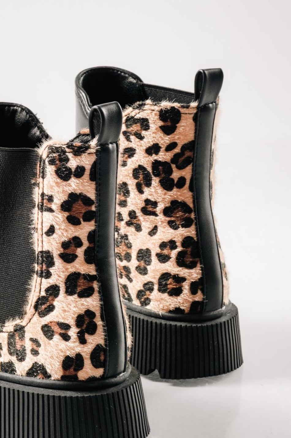 IQ Chelsea μποτάκια για κορίτσια με leopard λεπτομέρεια ΜΑΥΡΟ IQ Chelsea μποτάκια για κορίτσια με leopard λεπτομέρεια ΜΑΥΡΟ