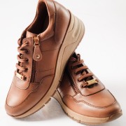RAGAZZA Sneaker πλατφόρμα με κορδόνια και πλαϊνό φερμουάρ ΤΑΜΠΑ
