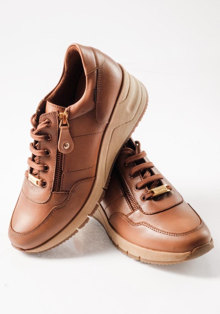 RAGAZZA Sneaker πλατφόρμα με κορδόνια και πλαϊνό φερμουάρ ΤΑΜΠΑ