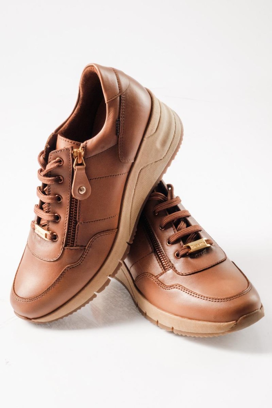 RAGAZZA Sneaker πλατφόρμα με κορδόνια και πλαϊνό φερμουάρ ΤΑΜΠΑ