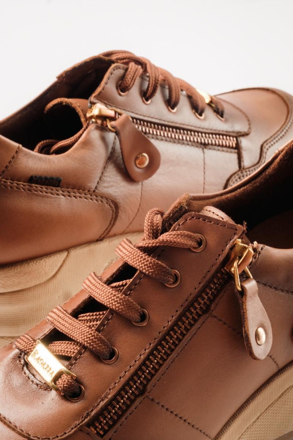 RAGAZZA Sneaker πλατφόρμα με κορδόνια και πλαϊνό φερμουάρ ΤΑΜΠΑ