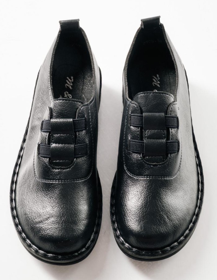 Slip-on γυναικεία παπούτσια με ελαστικά λαστιχάκια στο επάνω μέρος ΜΠΛΕ Slip-on γυναικεία παπούτσια με ελαστικά λαστιχάκια στο επάνω μέρος ΜΠΛΕ