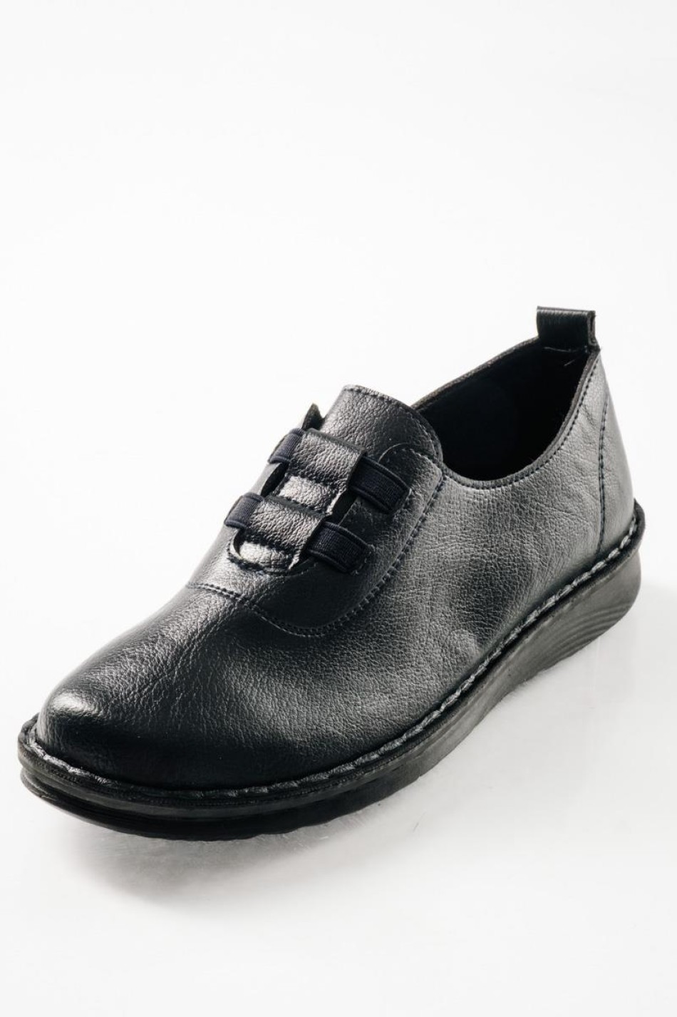 Slip-on γυναικεία παπούτσια με ελαστικά λαστιχάκια στο επάνω μέρος ΜΠΛΕ Slip-on γυναικεία παπούτσια με ελαστικά λαστιχάκια στο επάνω μέρος ΜΠΛΕ