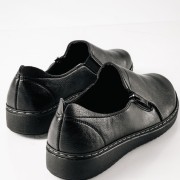 Slip-On γυναικεία ανατομικά παπούτσια με πλαϊνό φερμουάρ ΜΑΥΡΟ Slip-On γυναικεία ανατομικά παπούτσια με πλαϊνό φερμουάρ ΜΑΥΡΟ