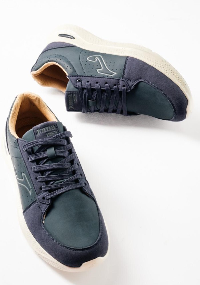 JOMA Aνδρικά sneakers με συνδυασμό υλικών ΜΠΛΕ