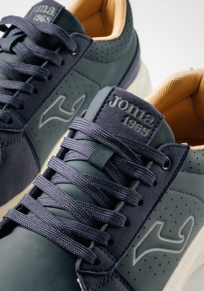 JOMA Aνδρικά sneakers με συνδυασμό υλικών ΜΠΛΕ