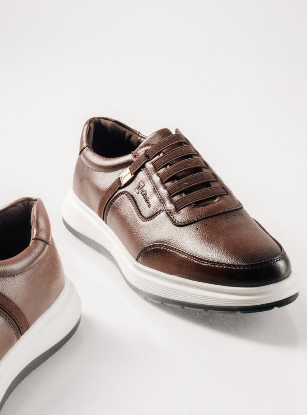 ZAK ανδρικά Casual παπούτσια Slip-On με Λάστιχο ΚΑΦΕ ZAK ανδρικά Casual παπούτσια Slip-On με Λάστιχο ΚΑΦΕ