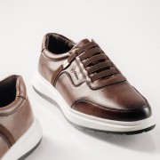 ZAK ανδρικά Casual παπούτσια Slip-On με Λάστιχο ΚΑΦΕ ZAK ανδρικά Casual παπούτσια Slip-On με Λάστιχο ΚΑΦΕ