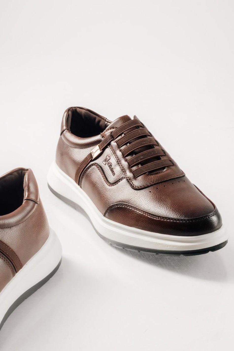 ZAK ανδρικά Casual παπούτσια Slip-On με Λάστιχο ΚΑΦΕ ZAK ανδρικά Casual παπούτσια Slip-On με Λάστιχο ΚΑΦΕ