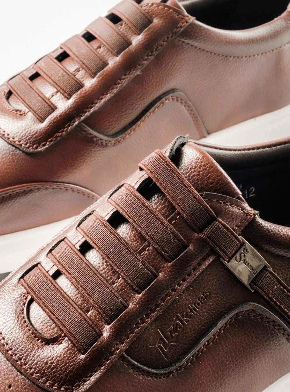 ZAK ανδρικά Casual παπούτσια Slip-On με Λάστιχο ΚΑΦΕ ZAK ανδρικά Casual παπούτσια Slip-On με Λάστιχο ΚΑΦΕ