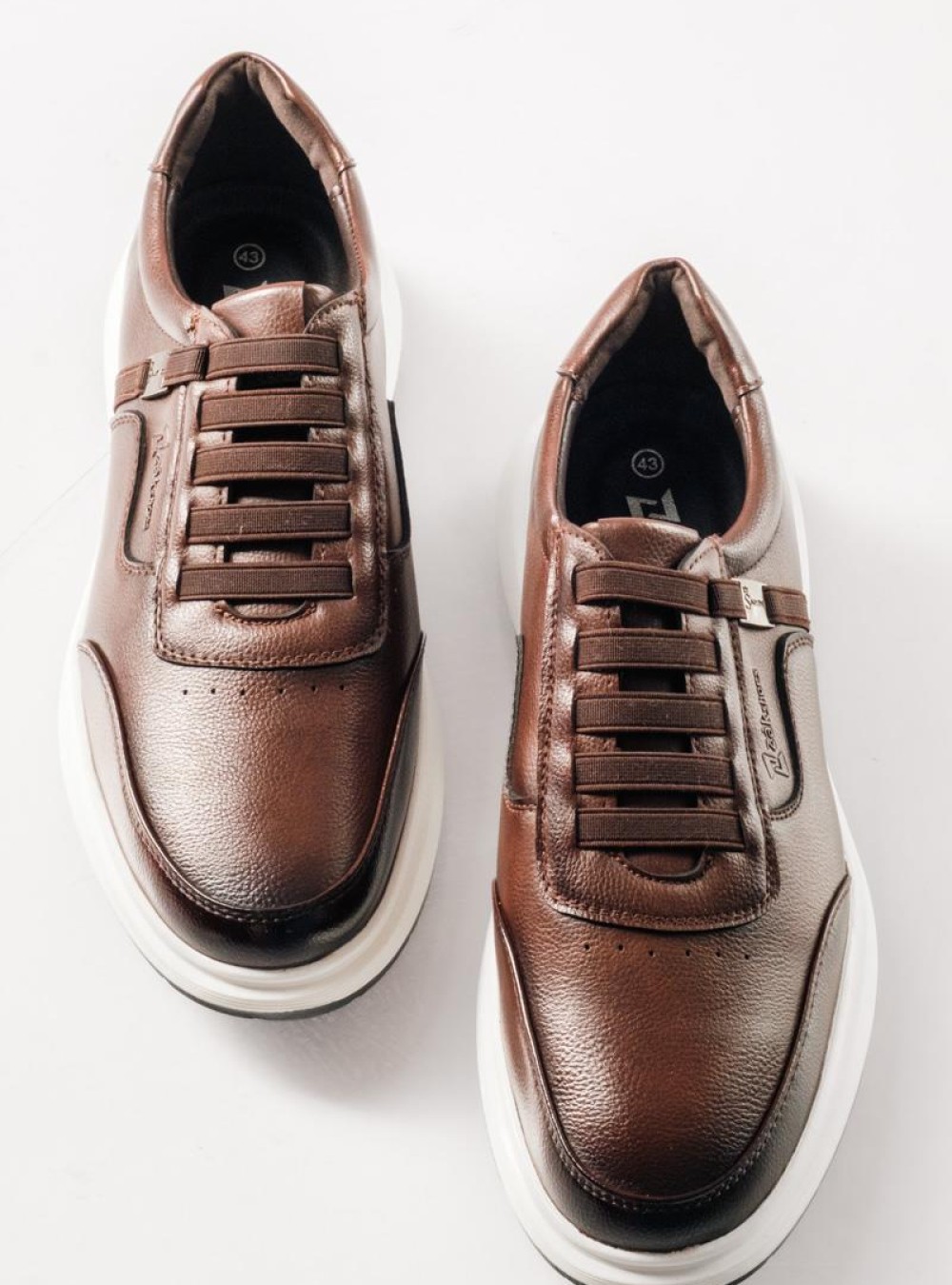 ZAK ανδρικά Casual παπούτσια Slip-On με Λάστιχο ΚΑΦΕ ZAK ανδρικά Casual παπούτσια Slip-On με Λάστιχο ΚΑΦΕ