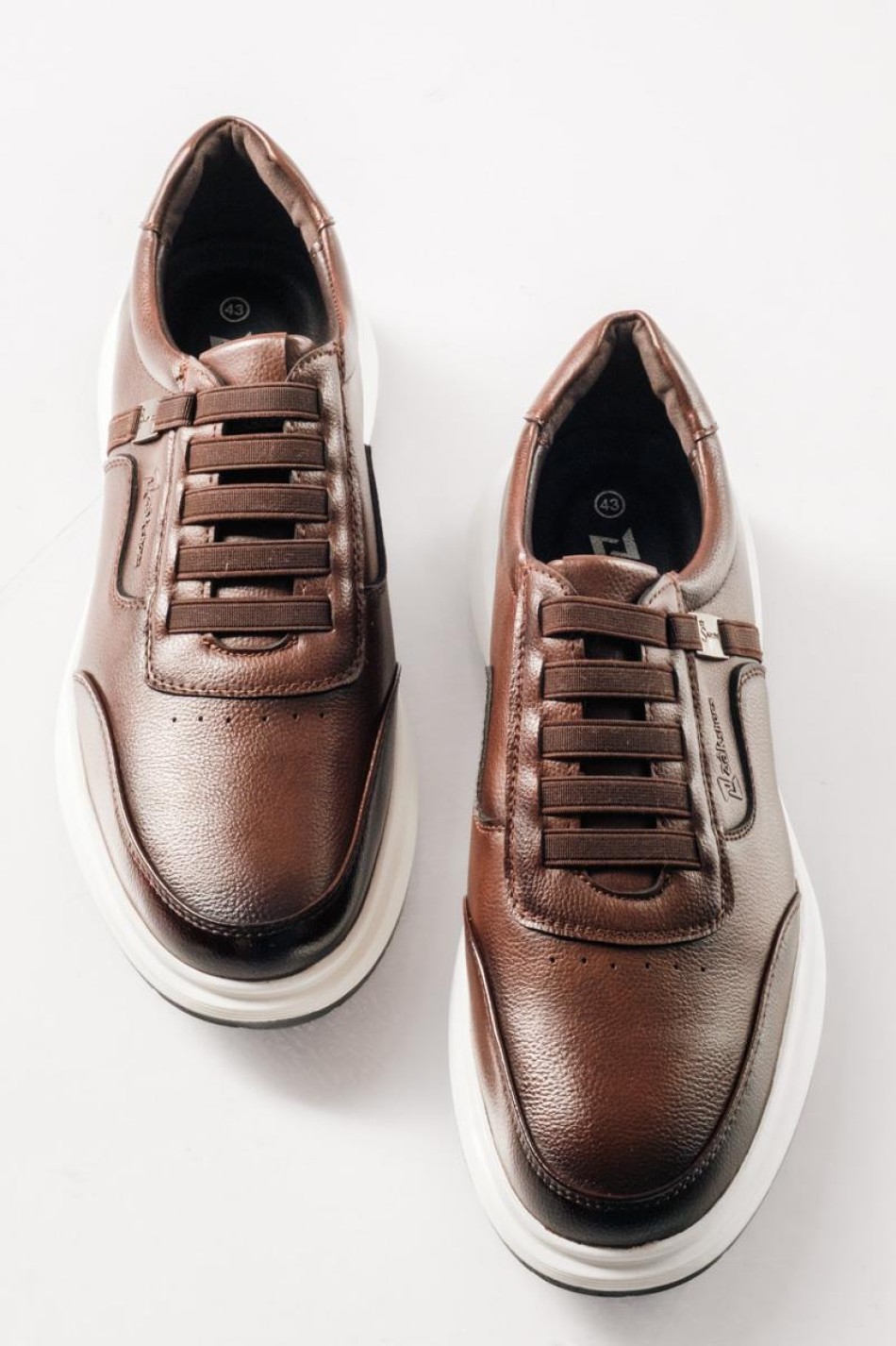 ZAK ανδρικά Casual παπούτσια Slip-On με Λάστιχο ΚΑΦΕ ZAK ανδρικά Casual παπούτσια Slip-On με Λάστιχο ΚΑΦΕ
