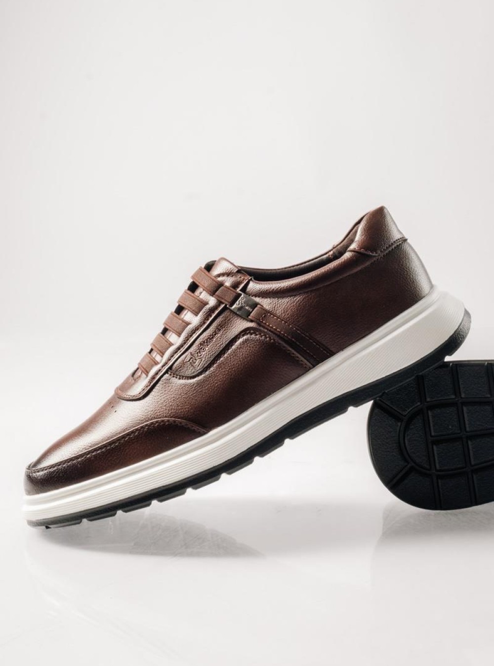 ZAK ανδρικά Casual παπούτσια Slip-On με Λάστιχο ΚΑΦΕ ZAK ανδρικά Casual παπούτσια Slip-On με Λάστιχο ΚΑΦΕ