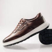 ZAK ανδρικά Casual παπούτσια Slip-On με Λάστιχο ΚΑΦΕ ZAK ανδρικά Casual παπούτσια Slip-On με Λάστιχο ΚΑΦΕ