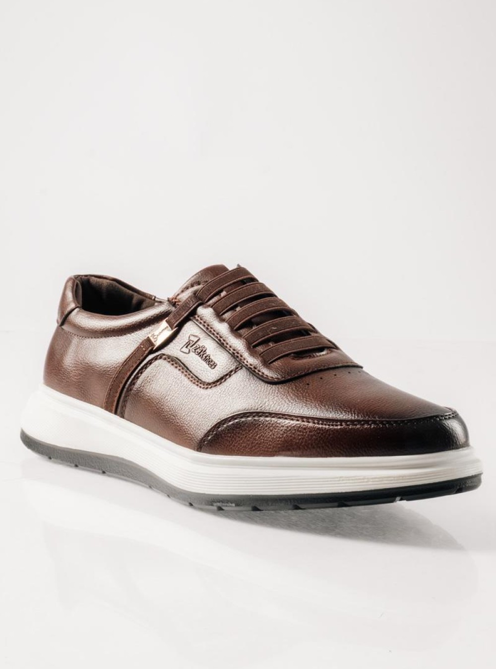 ZAK ανδρικά Casual παπούτσια Slip-On με Λάστιχο ΚΑΦΕ ZAK ανδρικά Casual παπούτσια Slip-On με Λάστιχο ΚΑΦΕ