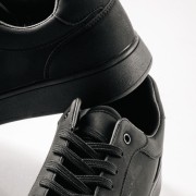 ZAK ανδρικά sneakers total black με Minimal Design ΜΑΥΡΟ ZAK ανδρικά sneakers total black με Minimal Design ΜΑΥΡΟ
