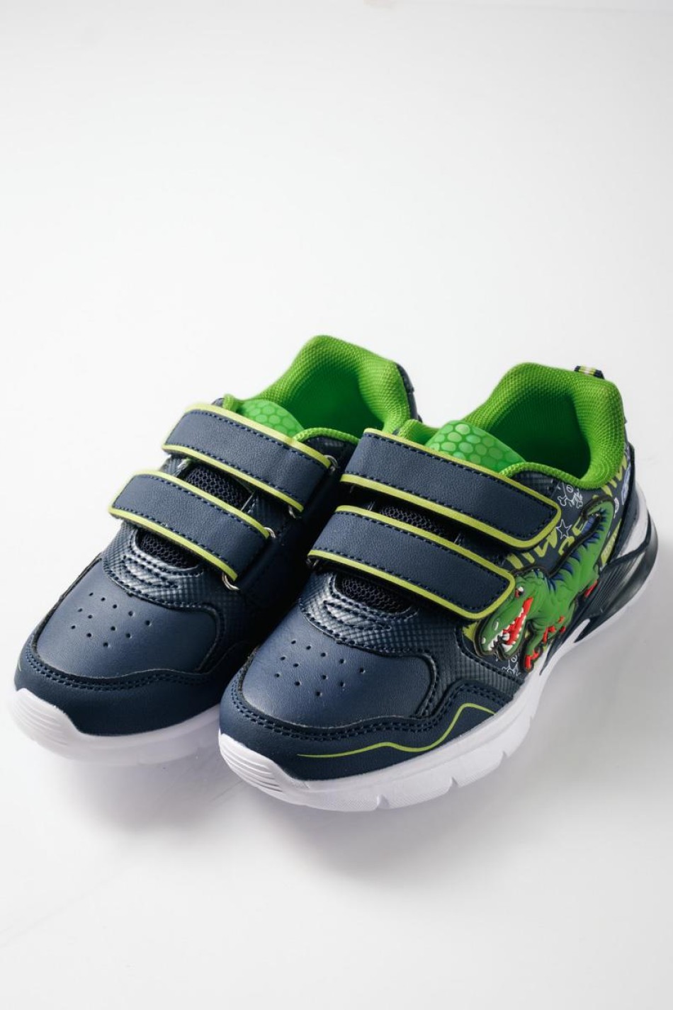 Sneaker για αγόρια με διπλό velcro και σχέδιο δεινόσαυρο ΜΠΛΕ Sneaker για αγόρια με διπλό velcro και σχέδιο δεινόσαυρο ΜΠΛΕ