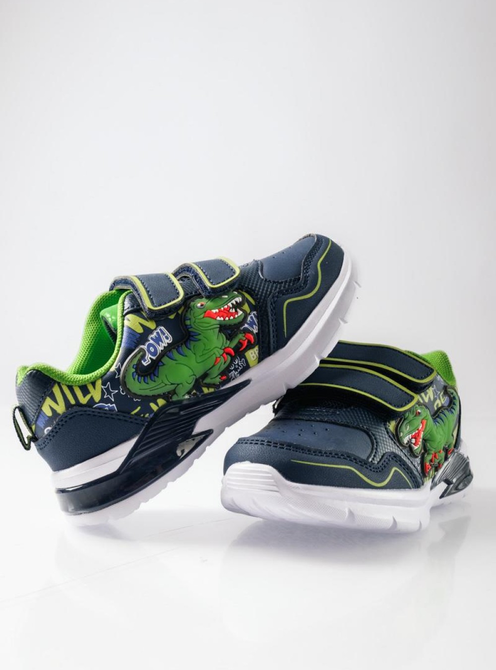 Sneaker για αγόρια με διπλό velcro και σχέδιο δεινόσαυρο ΜΠΛΕ Sneaker για αγόρια με διπλό velcro και σχέδιο δεινόσαυρο ΜΠΛΕ