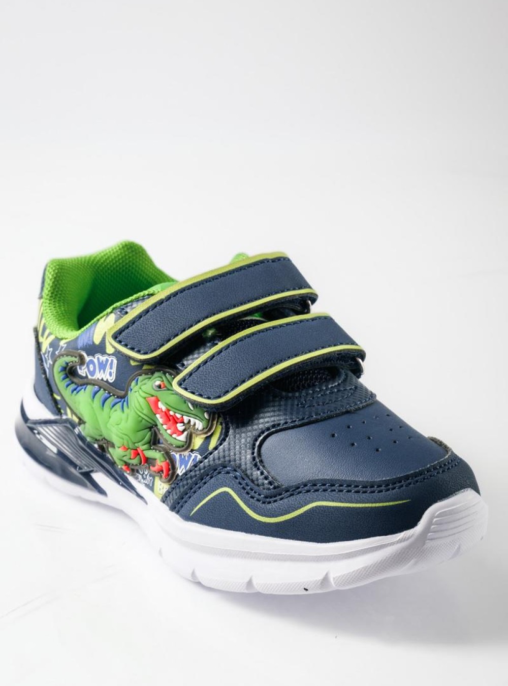 Sneaker για αγόρια με διπλό velcro και σχέδιο δεινόσαυρο ΜΠΛΕ Sneaker για αγόρια με διπλό velcro και σχέδιο δεινόσαυρο ΜΠΛΕ