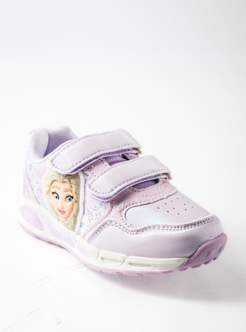 Sneaker για κορίτσια με κούπωμα velcro και σχέδιο πριγκίπισσα ΜΩΒ