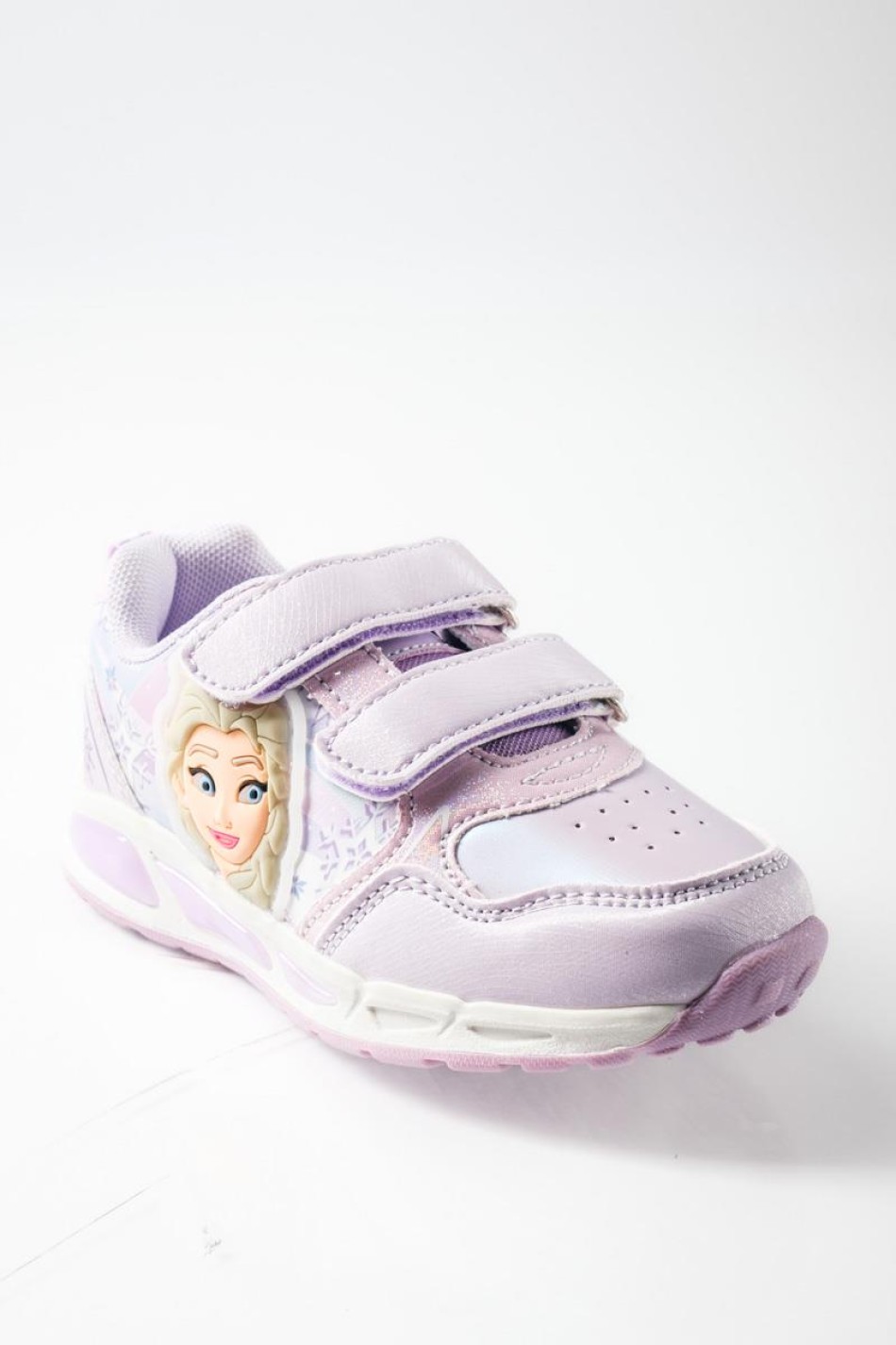 Sneaker για κορίτσια με κούπωμα velcro και σχέδιο πριγκίπισσα ΜΩΒ