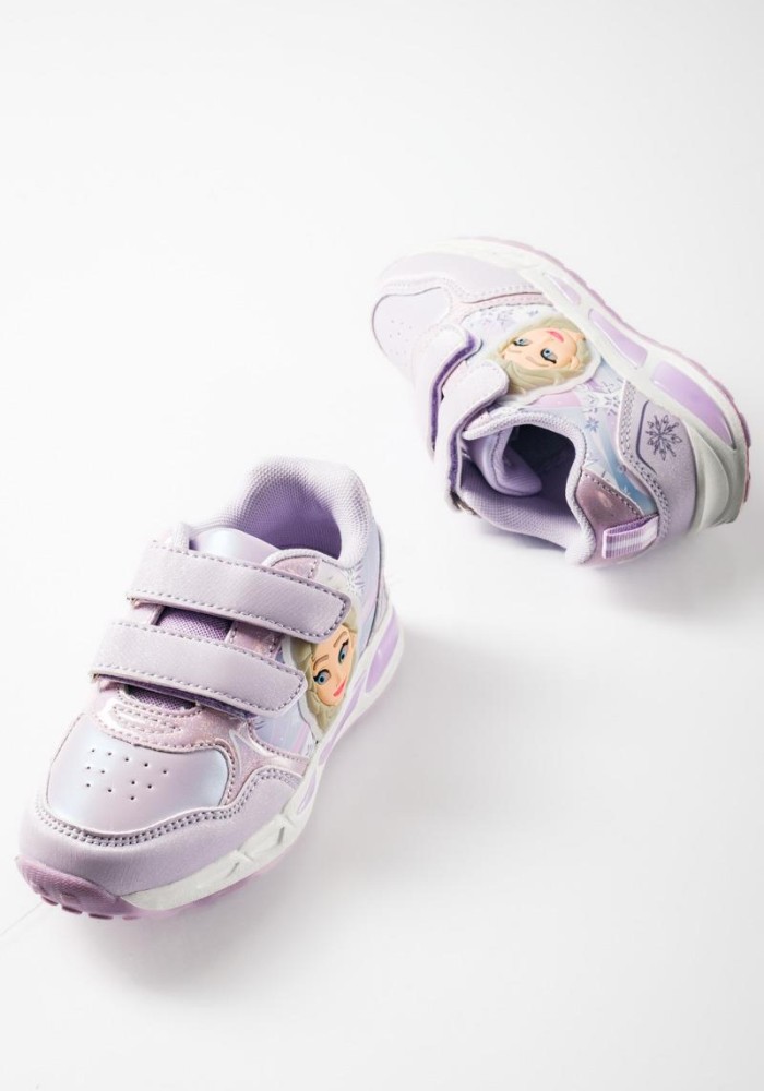 Sneaker για κορίτσια με κούπωμα velcro και σχέδιο πριγκίπισσα ΜΩΒ