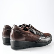 Casual sneakers με ελαστικά κορδόνια και φερμουάρ στο πλάι ΚΑΦΕ Casual sneakers με ελαστικά κορδόνια και φερμουάρ στο πλάι ΚΑΦΕ