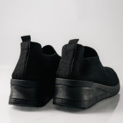 Slip-on γυναικεία sneakers  τύπου κάλτσα  ΜΑΥΡΟ