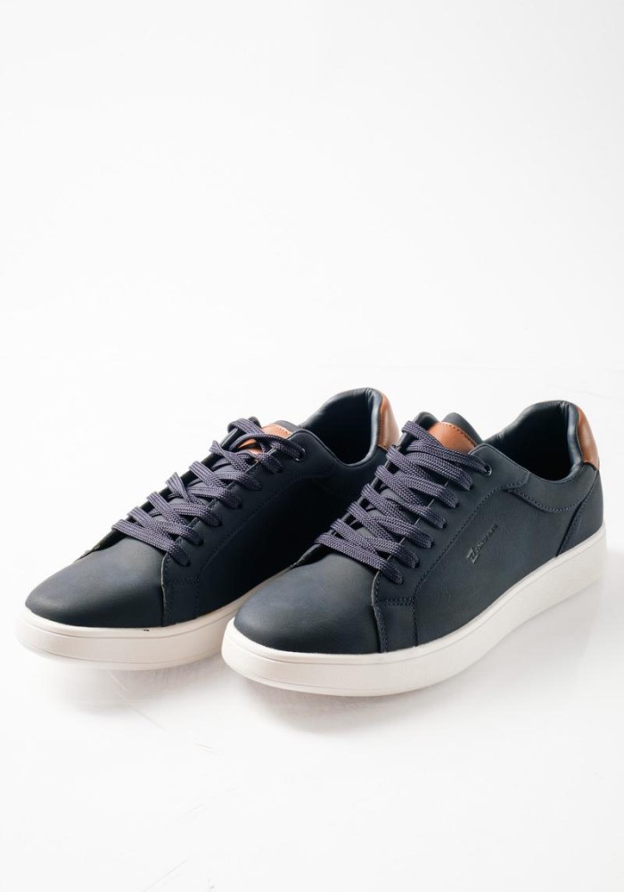 ZAK ανδρικά sneakers με καφέ λεπτομέρειες ΜΠΛΕ