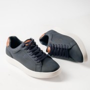ZAK ανδρικά sneakers με καφέ λεπτομέρειες ΜΠΛΕ ZAK ανδρικά sneakers με καφέ λεπτομέρειες ΜΠΛΕ