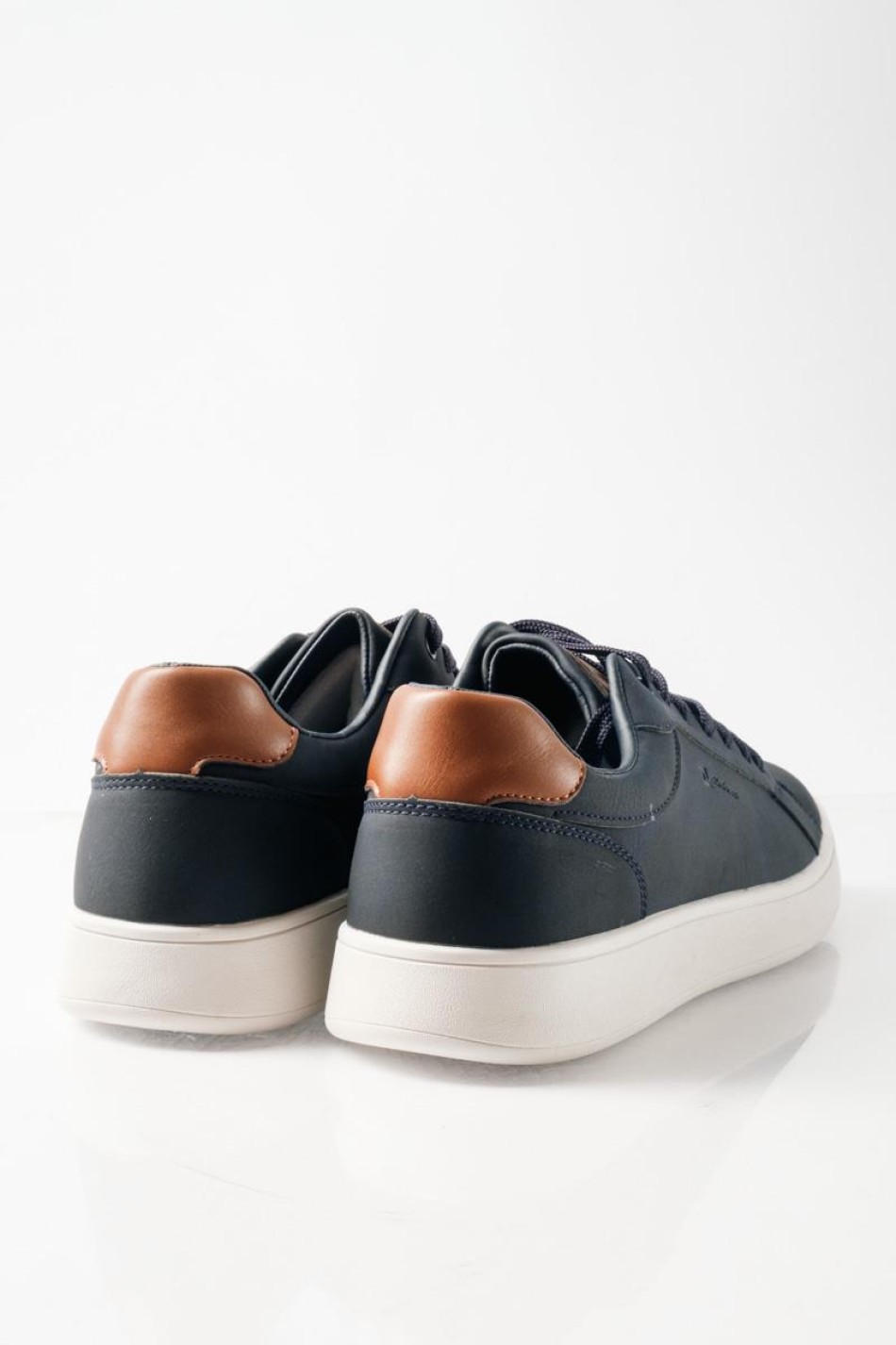 ZAK ανδρικά sneakers με καφέ λεπτομέρειες ΜΠΛΕ ZAK ανδρικά sneakers με καφέ λεπτομέρειες ΜΠΛΕ